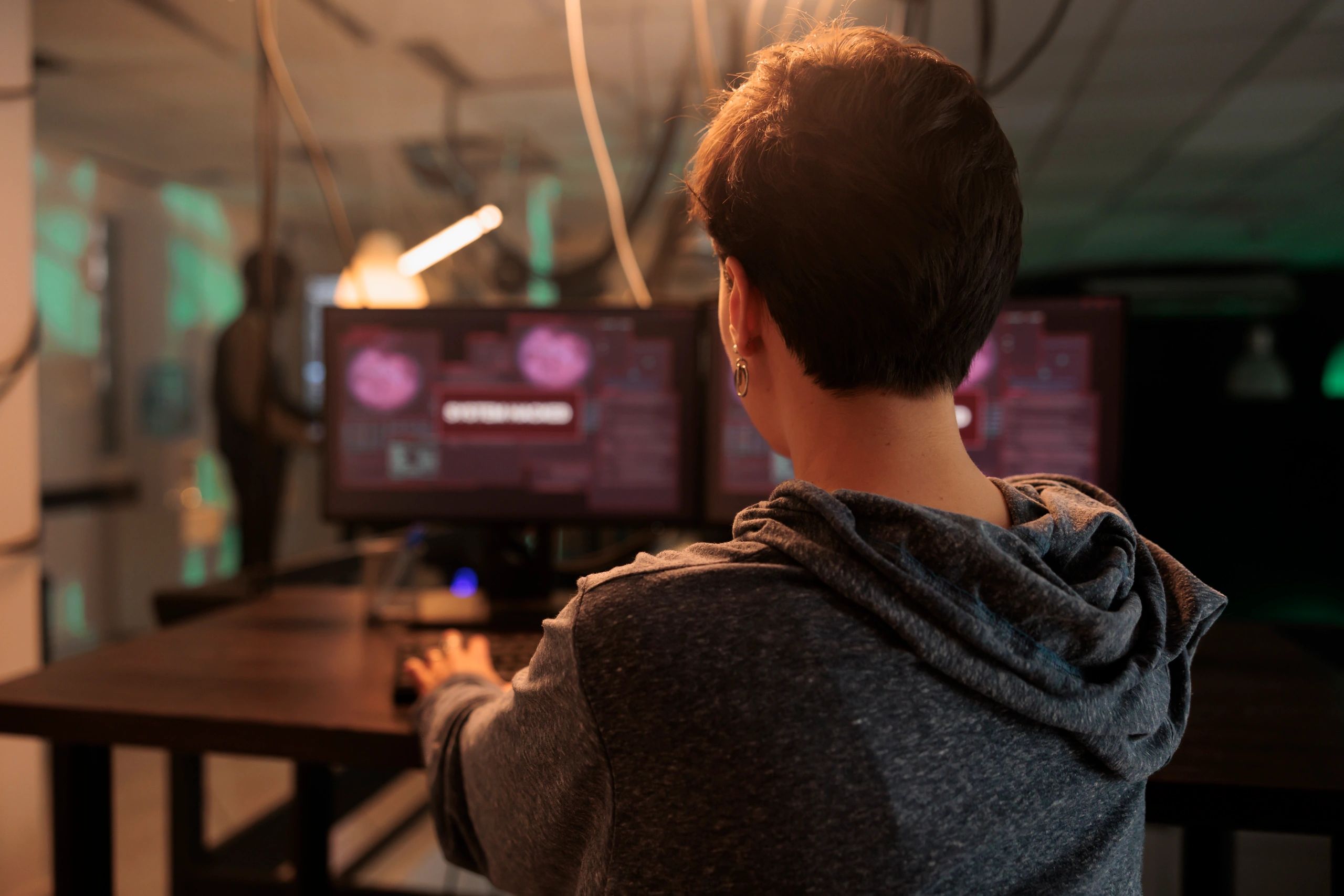 Cybersecurity professionals reviewing network security posture